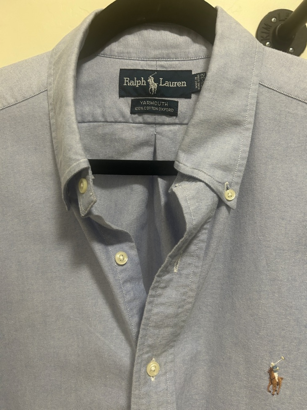 Ralph Lauren Light Blue Oxford Button-Down Shirt-Yarmouth style
